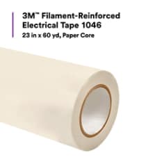 3M™ Filament-Reinforced Electrical Tape 1046, 23 in x 60 yd, Paper Core