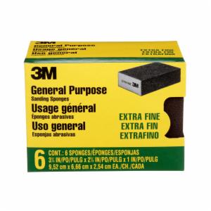 3M™ Sanding Sponge CP000-6P-CC, Extra Fine, 3.75 in x 2.625 in x 1 in, 6-Pack image 3M™ Sanding Sponge CP000-6P-CC, Extra Fine, 3.75 in x 2.625 in x 1 in, 6-Packimage