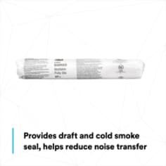 Provides draft and cold smoke seal, helps reduce noise transfer