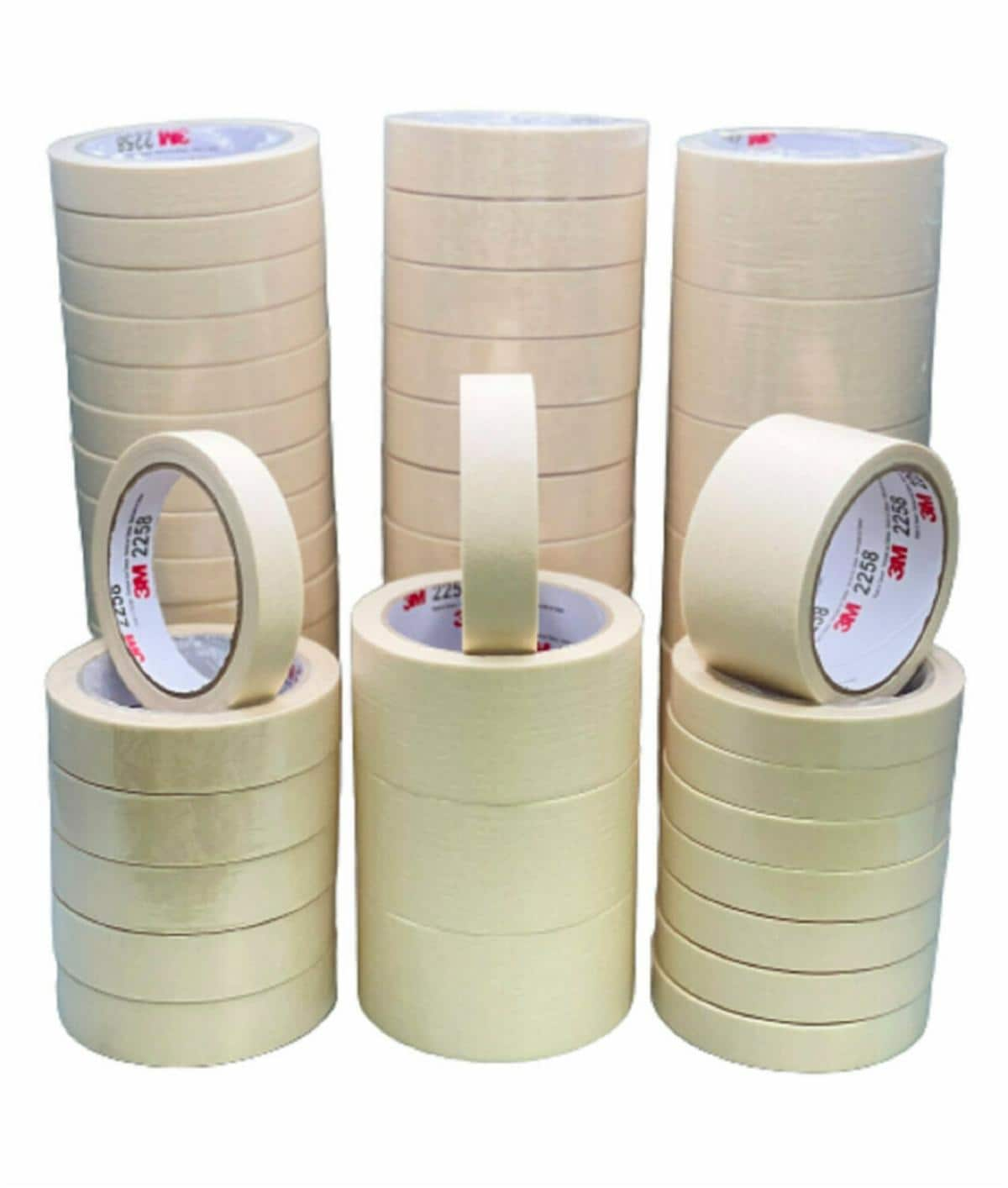 3m™ Masking Tape 2258 Natural 18 Mm X 25 M 57 Mil 96 Rollscase