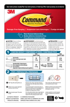 Command™  Shower Caddy, Satin Nickel Instructions