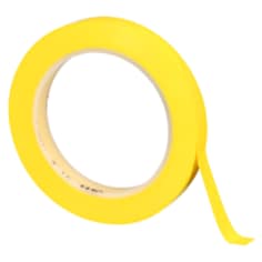 3M™ Vinyl Tape 471, Yellow, 1/2 in x 36 yd, 5.2 mil, 72 rolls per case