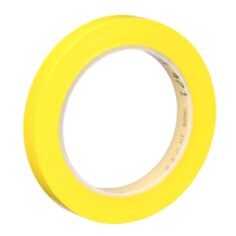 3M™ Vinyl Tape 471, Yellow, 1/2 in x 36 yd, 5.2 mil, 72 rolls per case