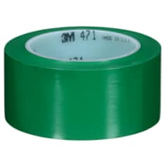3M™ Vinyl Tape 471, Green, 2 in x 36 yd, 5.2 mil, 24 rolls per case