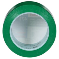 3M™ Vinyl Tape 471, Green, 2 in x 36 yd, 5.2 mil, 24 rolls per case