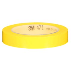 3M™ Vinyl Tape 471, Yellow, 3/4 in x 36 yd, 5.2 mil, 48 rolls per case