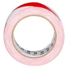 3M™ Safety Stripe Vinyl Tape 767, Red/White, 2 in x 36 yd, 5 mil, 24 Roll/Case