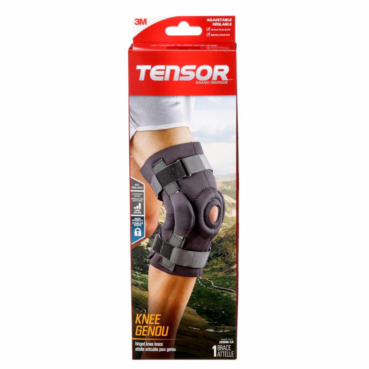 Tensor™ Hinged Knee Brace, Adjustable, Black 3M Canada