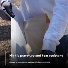 Conforms to irregular and curved surface shown in embossed; other variations available