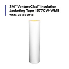 3M™ VentureClad™ Insulation Jacketing Tape 1577CW-WME, White, 23 in x 50 yd