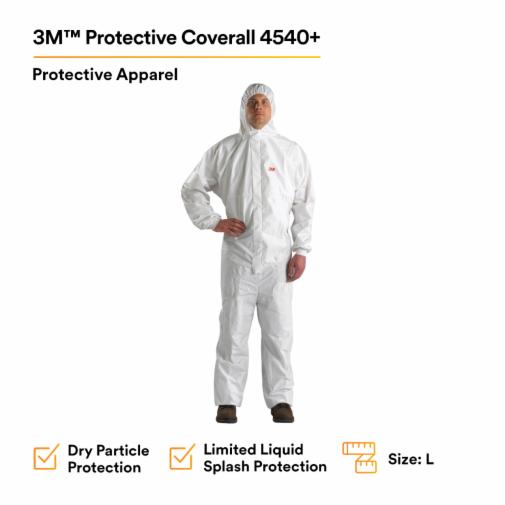 3M Protective Spray Painting Suit Overall Coverall 4540+ Type 5/6 - Size XXXL | UK