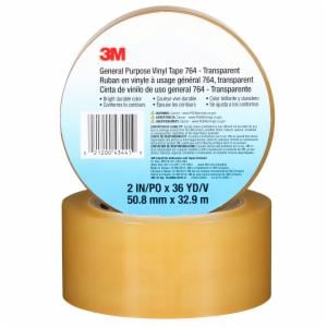3M™ General Purpose Vinyl Tape 764, Transparent, 2 in x 36 yd, 5 mil, 24 Roll/Case, Individually Wrapped Conveniently Packaged image 3M™ General Purpose Vinyl Tape 764, Transparent, 2 in x 36 yd, 5 mil, 24 Roll/Case, Individually Wrapped Conveniently Packagedimage