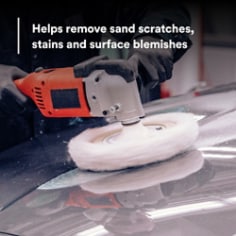Helps remove sand scratches, stains and surface blemishes