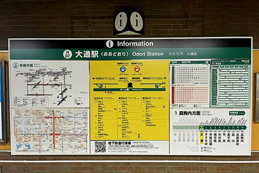 ホーム案内板