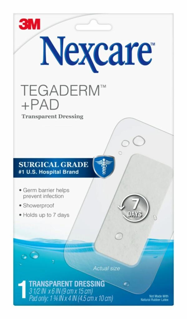 Nexcare Tegaderm + Pad Transparent Dressing W3589
