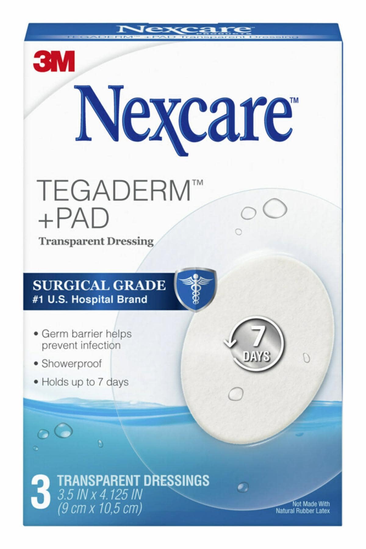 Nexcare Tegaderm + Pad Transparent Dressing H3587