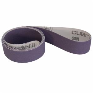 3M™ Cubitron II Cloth Belt 726A, 150+ J-weight, 3 in x 118 in, Film-lok, Full-flex, 50 ea/Caseimage
