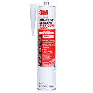 3M™ Marine Adhesive Sealant 5200FC, Fast Cure, White, 295 mL Cartridge, 12/Caseimage