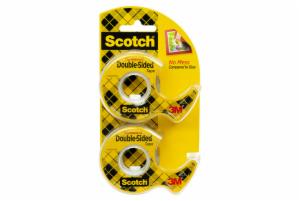 Scotch Double Sided Tape 137DM-2, 1/2 in x 400 in 2 Packimage