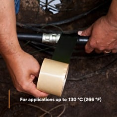For applications up to 130 °C (266 °F)