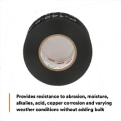 Provides resistance to abrasion, moisture, alkalies, acid, copper corrosion and varying weather conditions without adding bulk