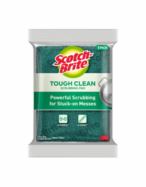 ScotchBrite® Tough Clean Scrub Pad, Trial, 80 mm x 105 mm, 240 Packs