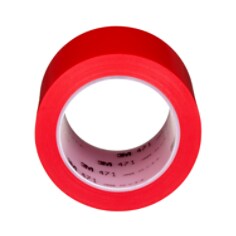 3M™ Vinyl Tape, 471, red, 3.0 in x 36.0 yd x 5.2 mil