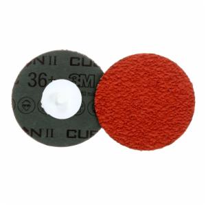 3M™ Cubitron II Roloc Fibre Disc 987C, 36+, TR, 3 in, Die R300V, 50/Carton, 200 ea/Caseimage