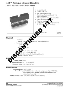 3M™ .100 in. Shrunk Shroud Header, Dual Insulating, TS0548 Obsolete