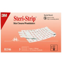 3M Steri-Strip™ 1546 RP, 6 mm x 100 mm, 5 Strips - CFIP