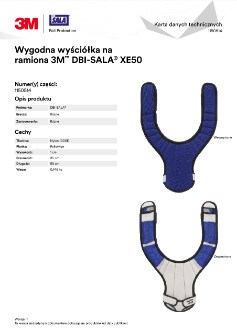 Szelki bezpieczeństwa 3M™ DBI-SALA® ExoFit™ XE50 Karta danych technicznych 1150514