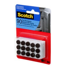 Scotch™ Felt Bumpers SP953-NA, Brown, 3/8 in (0.95 cm)