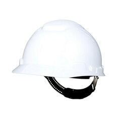 Casque de sécurité ajustable par ergots 3M(MC) CHHWH1-12-DC, Blanc, Sans aération, 12/caisse