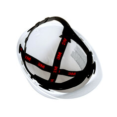 Casque de sécurité ajustable par ergots 3M(MC) CHHWH1-12-DC, Blanc, Sans aération, 12/caisse