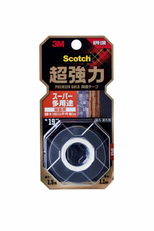 スコッチ® 超強力両面テープ  KPR-19R, 19 mm x 1.5 m