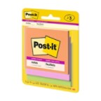  Post-it® Super Sticky Notes, 3 in x 3 in, Energy Boost Collection, 3 Pads/Pack