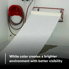 White color creates a brighter environment with better visibility