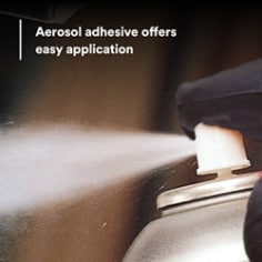 Aerosol adhesive offers easy application