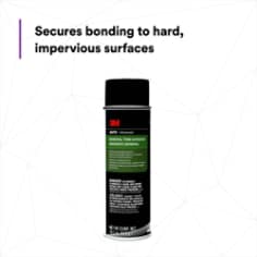 Secures bonding to hard, impervious surfaces
