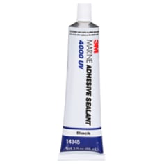 3M™ Marine Adhesive Sealant 4000 UV, Black, 3 oz Tube