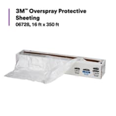 3M™ Overspray Protective Sheeting with 233+ Masking Tape (36 mm), 06728, 16 ft x 400 ft