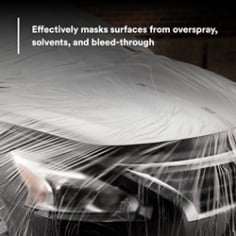 Effectively masks surfaces from overspray, solvents, and bleed-through