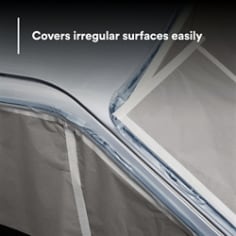 Covers irregular surfaces easily
