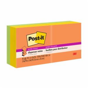 Post-it(R) Super Sticky Pop-up Notes R330-SSAU-ALT, Energy Boost, 3 in x 3 in, 10 pads/Pack, 100% PEFC, SGSCH-PEFC-COC-110078image