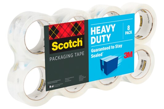 Scotch® Heavy Duty Shipping Packaging Tape 3850-8, 1.88 in x 54.6 yd. (48 mm x 50 m),
