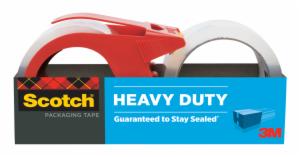 Scotch Heavy Duty Shipping Packaging Tape 3850-21RD-3GC, 1.88 in x 54.6 yd (48 mm x 50 m) 2 Rolls with Dispenserimage