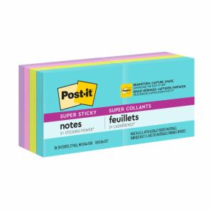 Post-it Super Sticky Notes 622-8SSMIA, 1 7/8 in x 1 7/8 in (47.6 mm x 47.6 mm), 100% PEFC, SGSCH-PEFC-COC-110078image