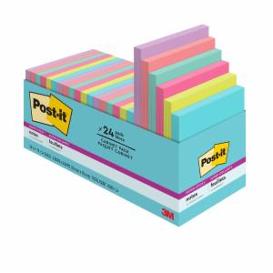 Post-it Notes 654-24SSMIA-CP, 3 in x 3 in (76 mm x 76 mm), 100% PEFC, SGSCH-PEFC-COC-110078image