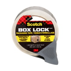 A roll of Scotch Box Lock Packaging Tape 3950-RD-EF-6WC