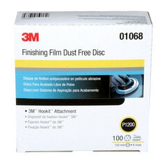 A 3M™ Hookit™ Finishing Film Disc Dust Free, 260L, 01068, P1200, 6 in